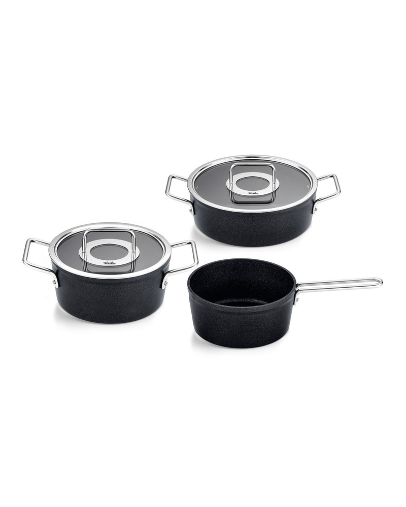 Fissler Adamant 5 Parça Tencere Seti 18-20-24 cm Siyah