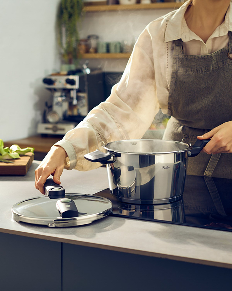 Fissler Vitaquick Elemental Paslanmaz Çelik Düdüklü Tencere 4,5L