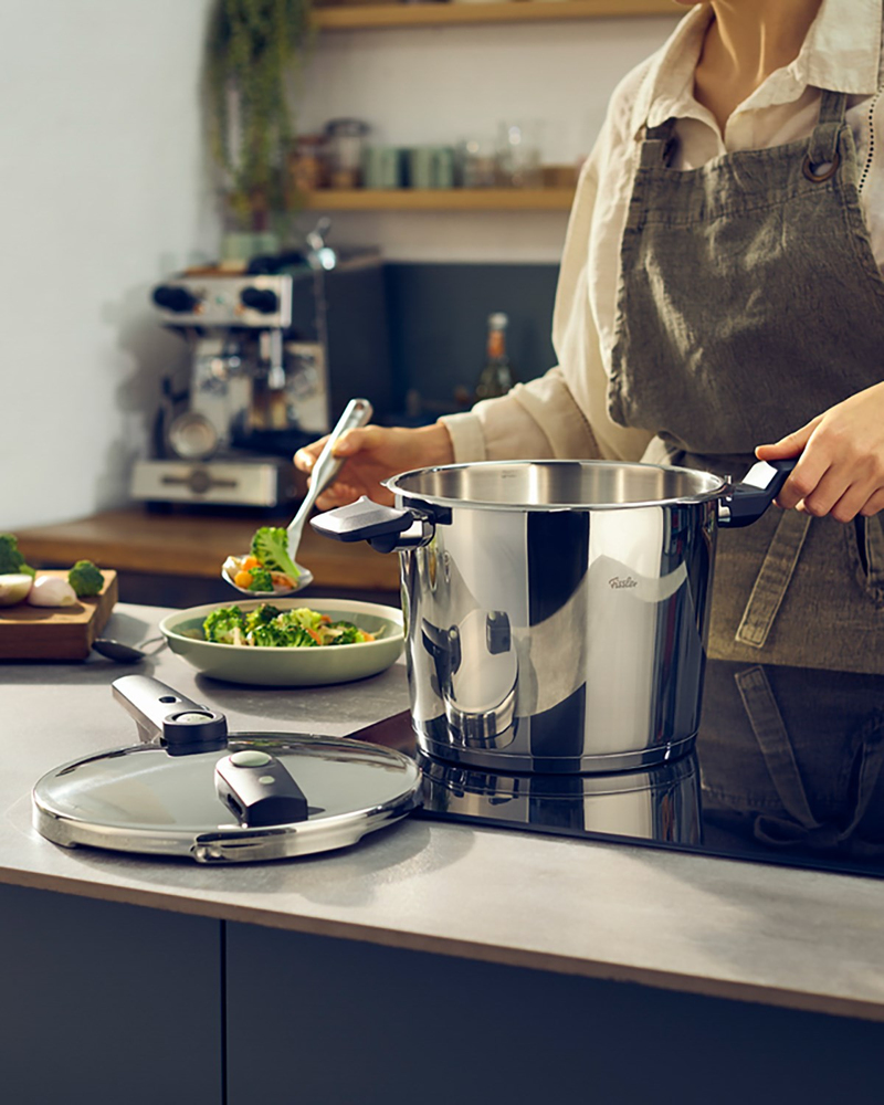 Fissler Vitaquick Elemental Paslanmaz Çelik Düdüklü Tencere 6L