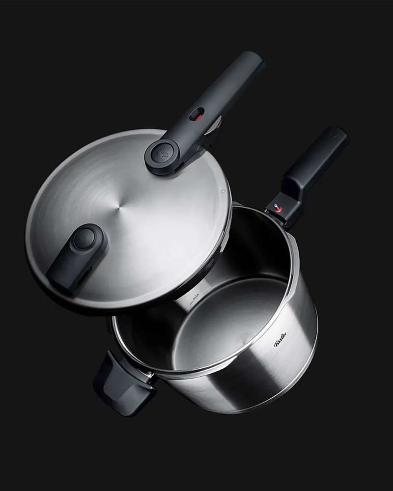 Fissler Vitaquick Premium Buharda Pişirme Aparatlı Düdüklü Tencere 4,5L Mat