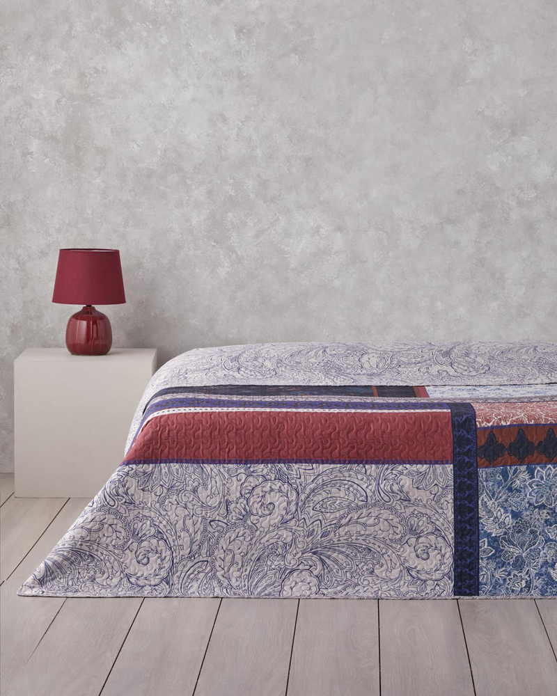 Flora Drape King Size Çok Amaçlı Örtü 240x220 cm Yeşil