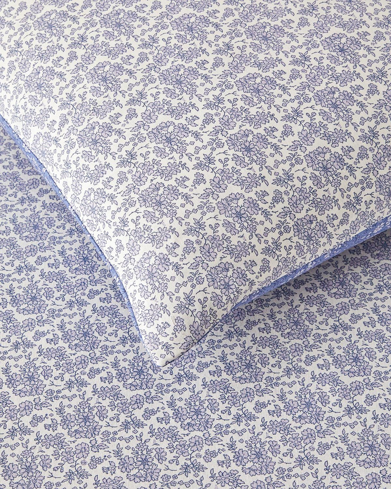 Floral Breeze Kolay Ütülenir Çift Kişilik Nevresim Takımı 200x220 cm Mor