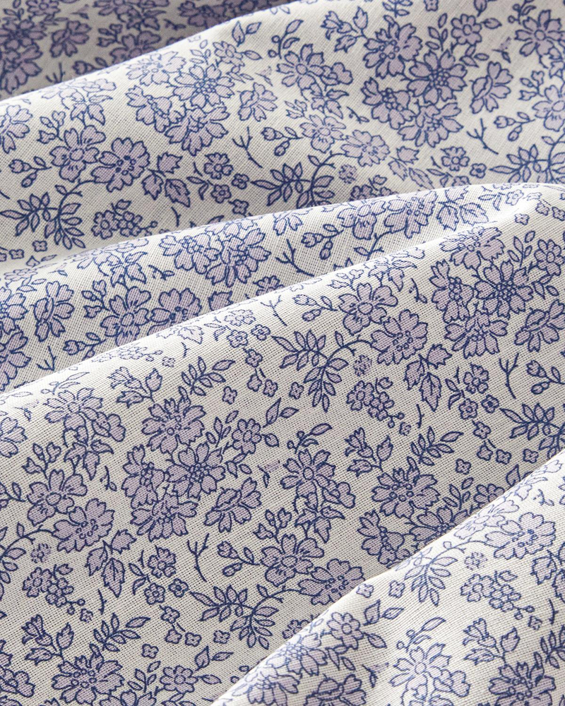 Floral Breeze Kolay Ütülenir Tek Kişilik Nevresim Takımı 160x220 cm Mor