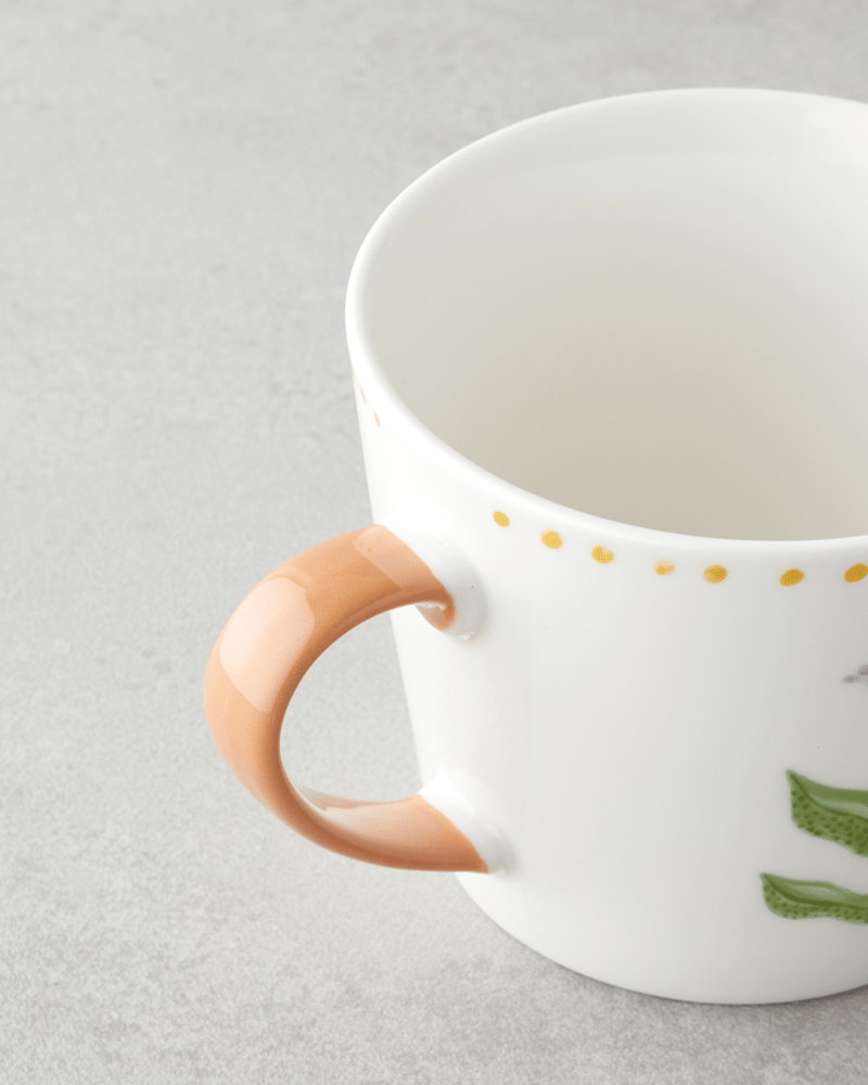 Floral Breeze New Bone China Kupa 450 ml Renkli