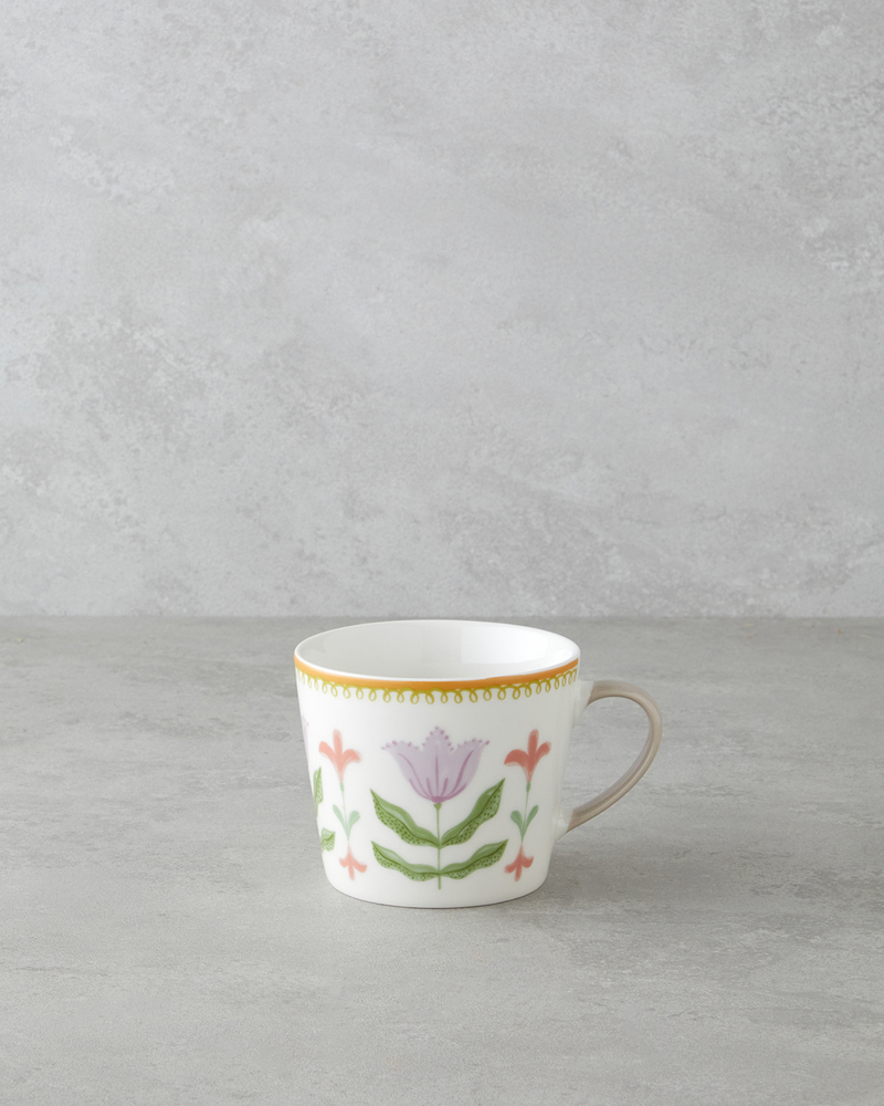 Floral Garden New Bone China Kupa 450 ml Renkli
