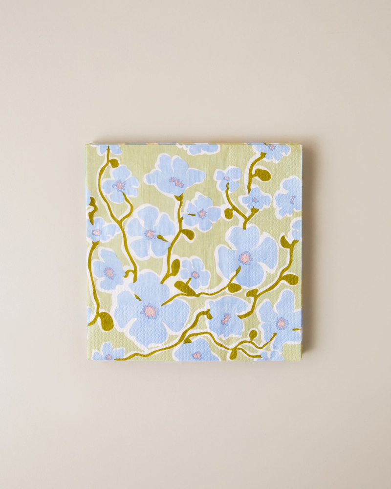 Floral Harmony Kağıt 20'li Kağıt Peçete 33x33 cm Yeşil