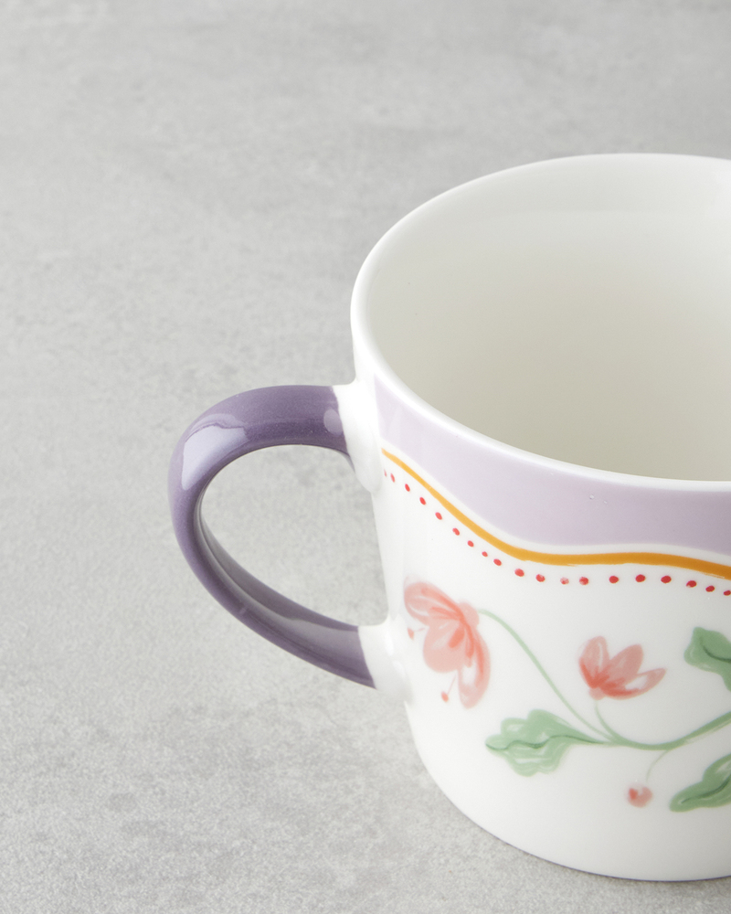 Floral Heaven New Bone China Kupa 450 ml Renkli