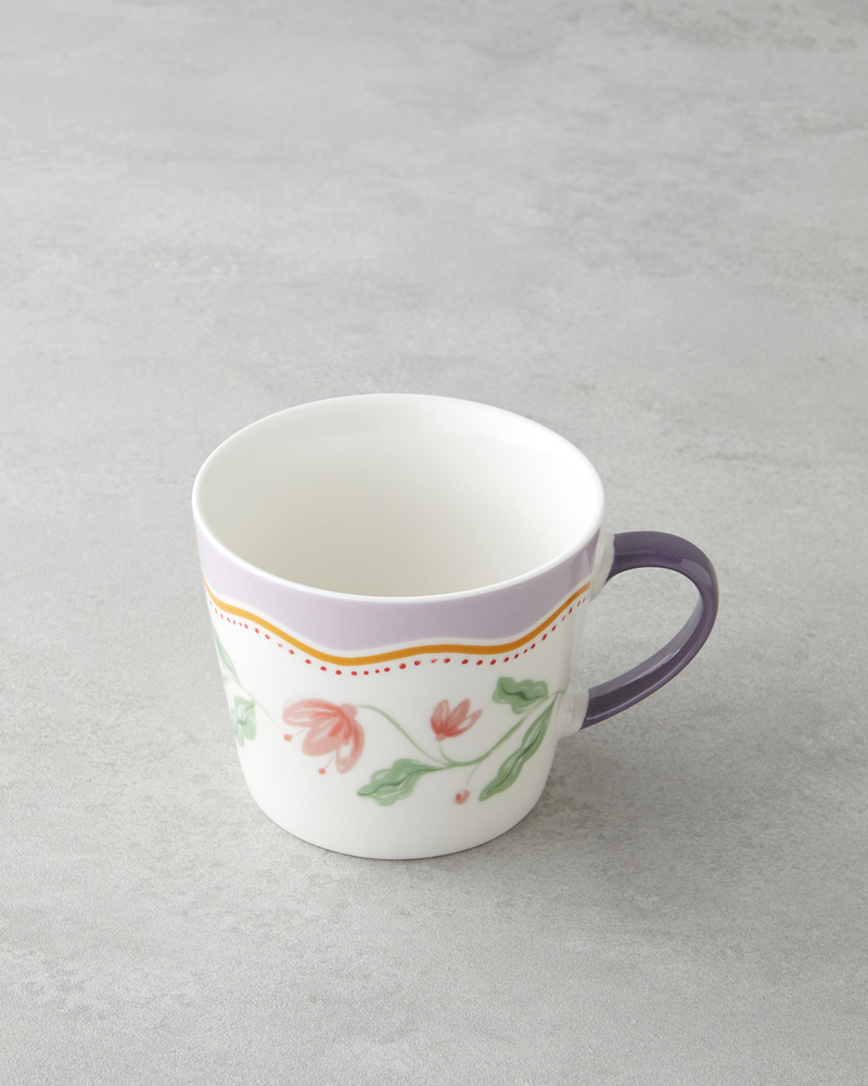Floral Heaven New Bone China Kupa 450 ml Renkli