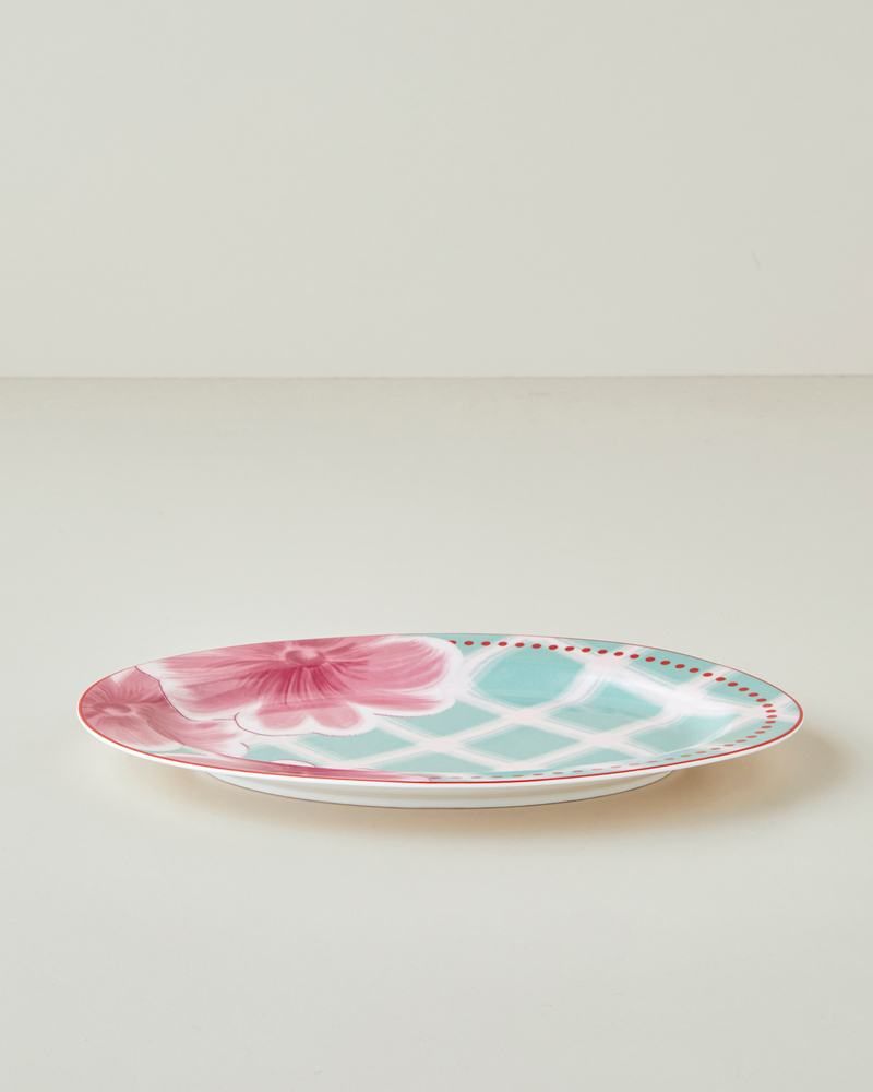 Floreline Bone Porselen Kayık Tabak 25,5 cm Renkli