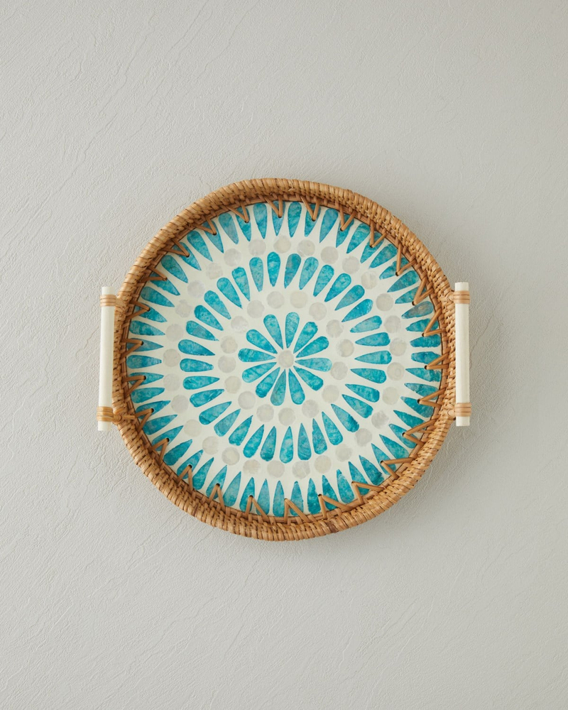 Florence Rattan Tepsi 28 cm Kahverengi