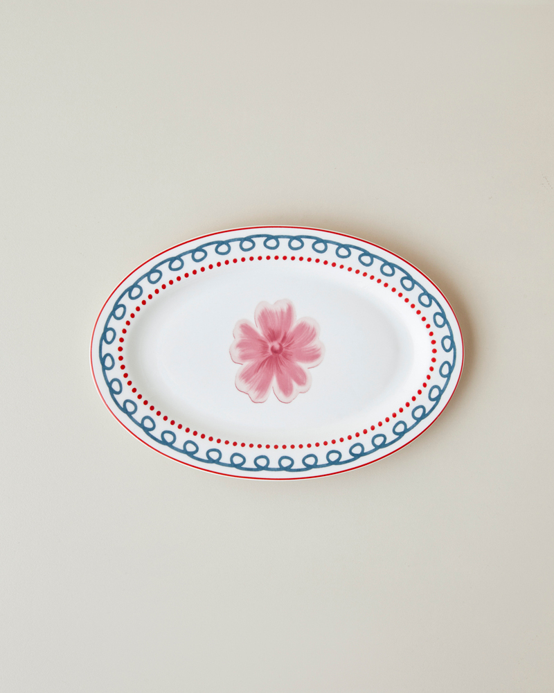 Florentis Bone Porselen Kayık Tabak 21,5 cm Renkli