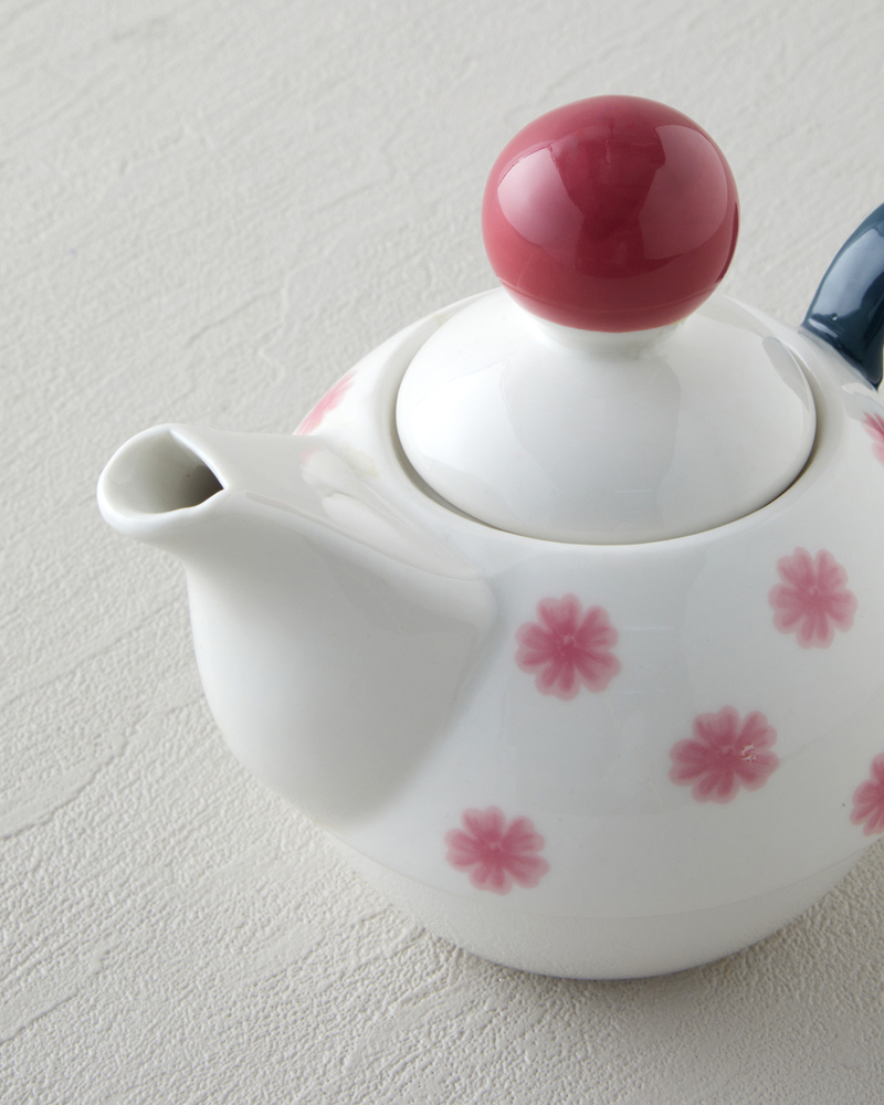 Florentis New Bone China Demlik Seti 400 – 290 ml Pembe - Yeşil