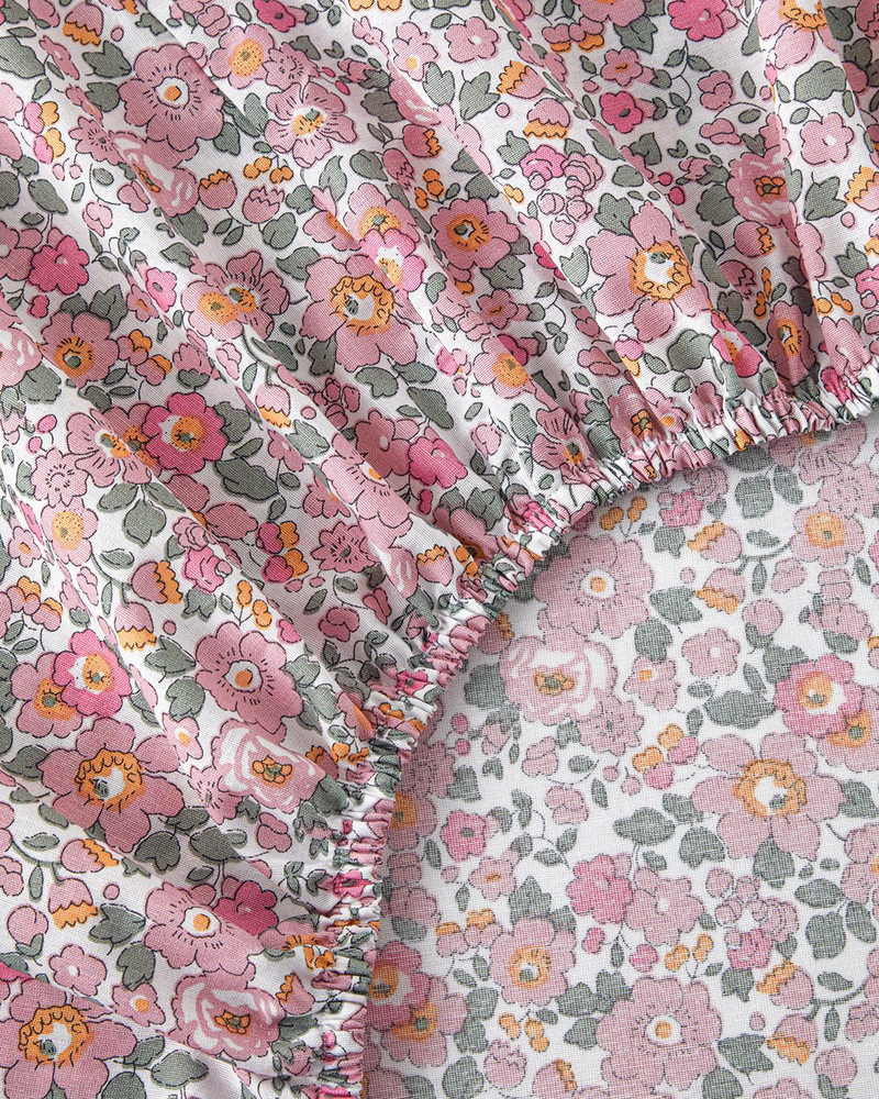 Floret Bloom Soft Tek Kişilik Pike Takımı 150x220 cm Pembe