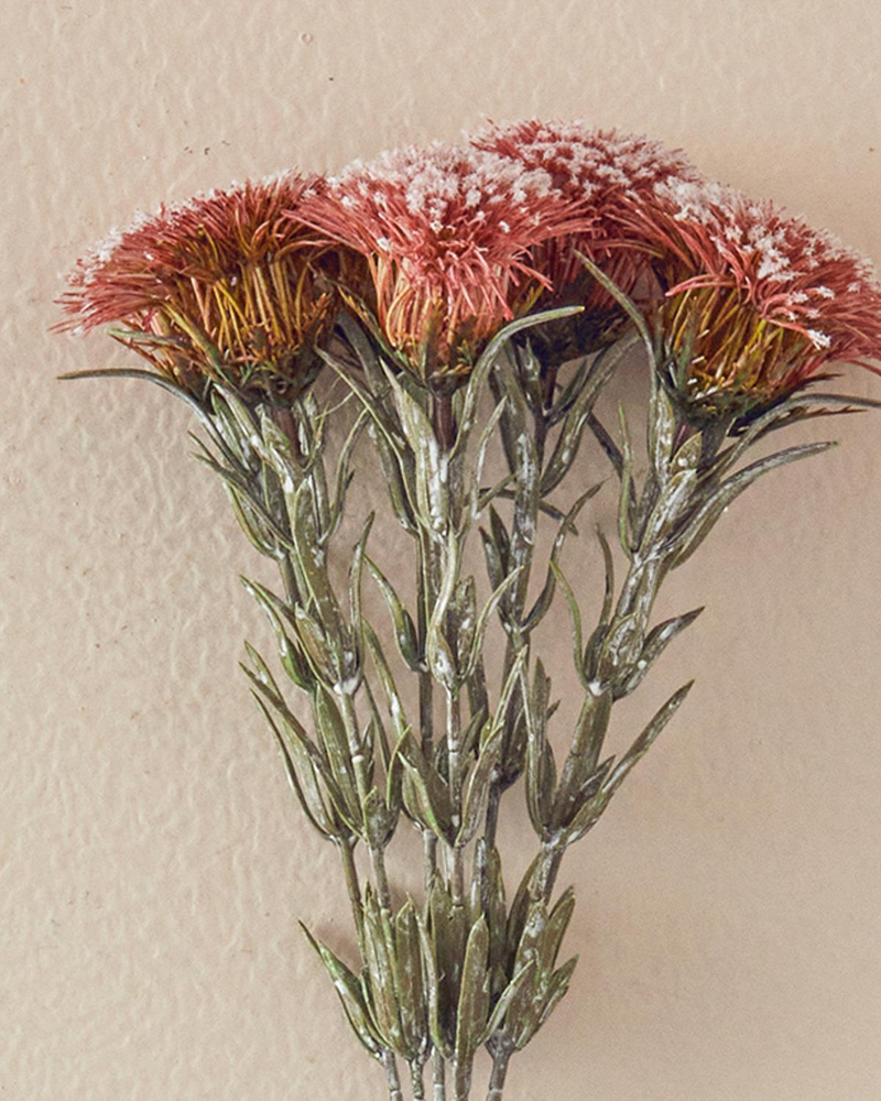 Flower Bunch Tek Dal Yapay Çiçek Bordo
