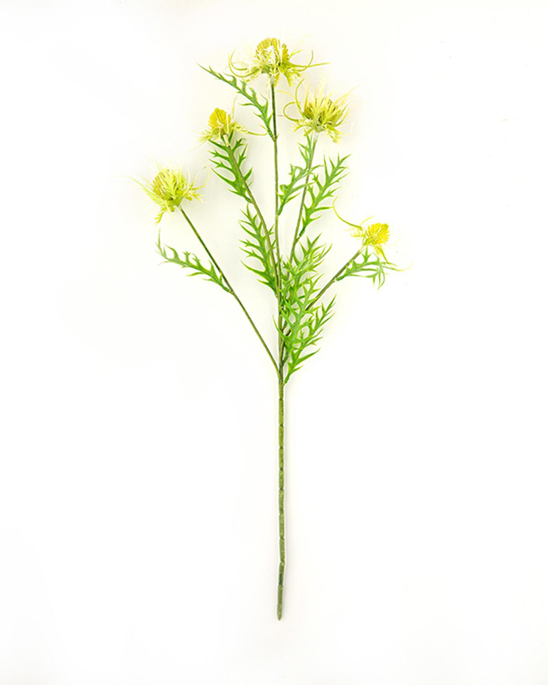 Flower Tek Dal Yapay Çiçek Beyaz