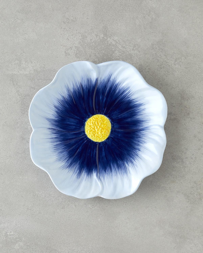 Flowerella Dolomite Pasta Tabağı 21 cm Mavi