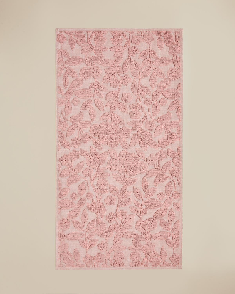 Floweret Pamuklu Bukle Kilim 80x150 cm Pudra