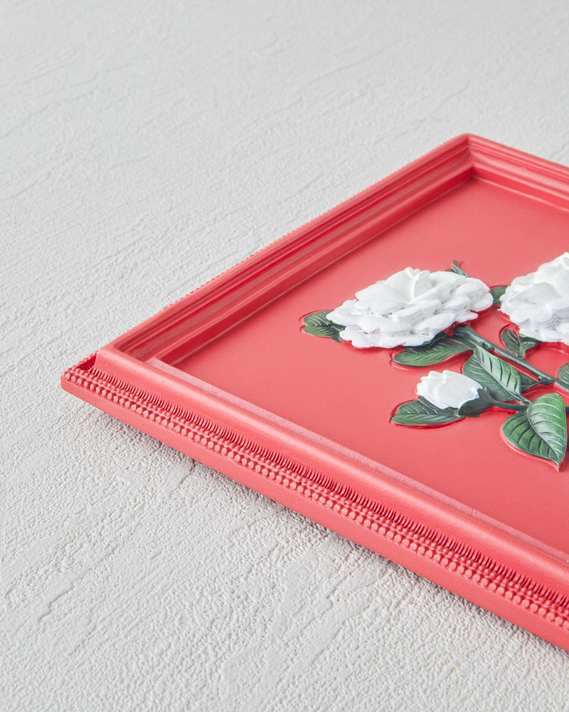 Flowers Duvar Aksesuarı 20x17x1,5 cm Kırmızı