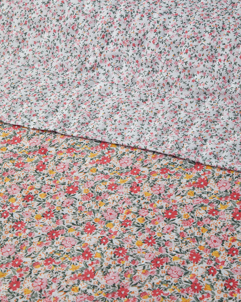 Flowers Melody Tek Kişilik Çok Amaçlı Örtü Pembe