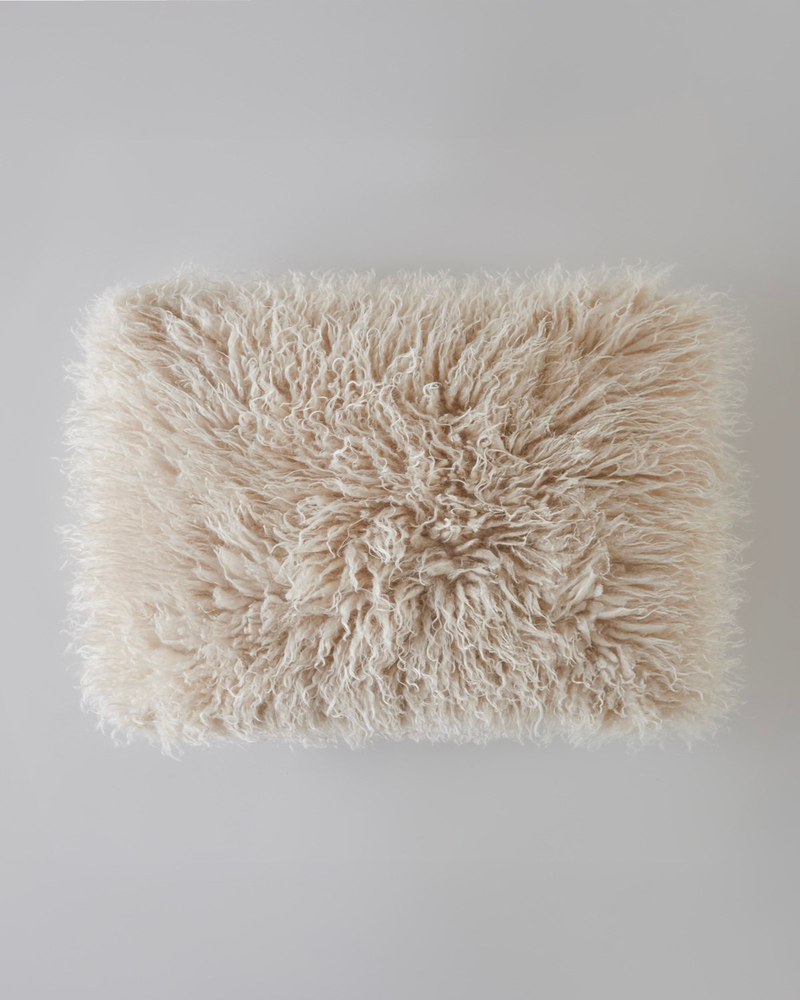 Fluffy Kırlent Kılıfı 35x50 cm Bej