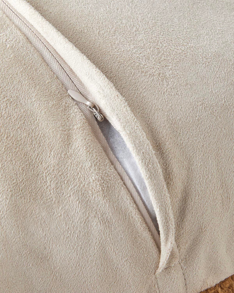 Fluffy Kırlent Kılıfı 45x45 cm Bej