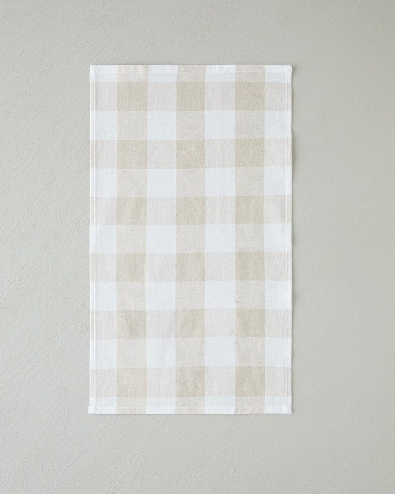 Fresh Grid Pamuk Polyester 2'li Kurulama Bezi 30x50 cm Bej