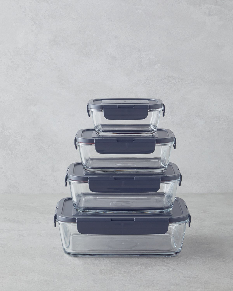 Fresh Ware Cam Saklama Kabı 720 ml Gri