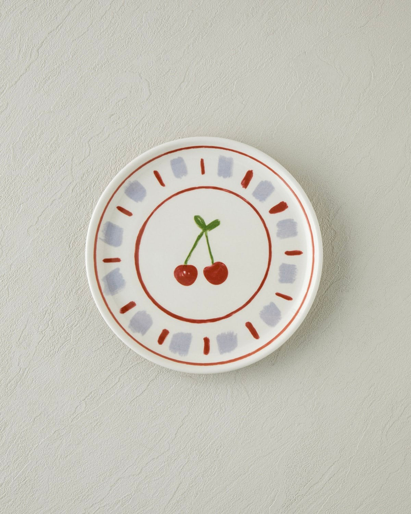 Fruity Seramik 4'lü Pasta Seti 20 cm Renkli