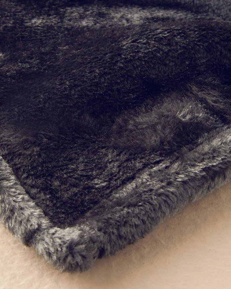 Furry Super Soft Tv Battaniyesi Antrasit
