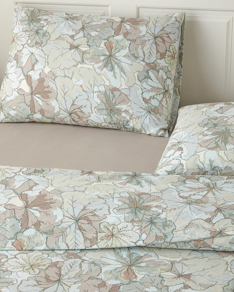 Geranium Çift Kişilik Nevresim Takımı 200x220 cm Krem