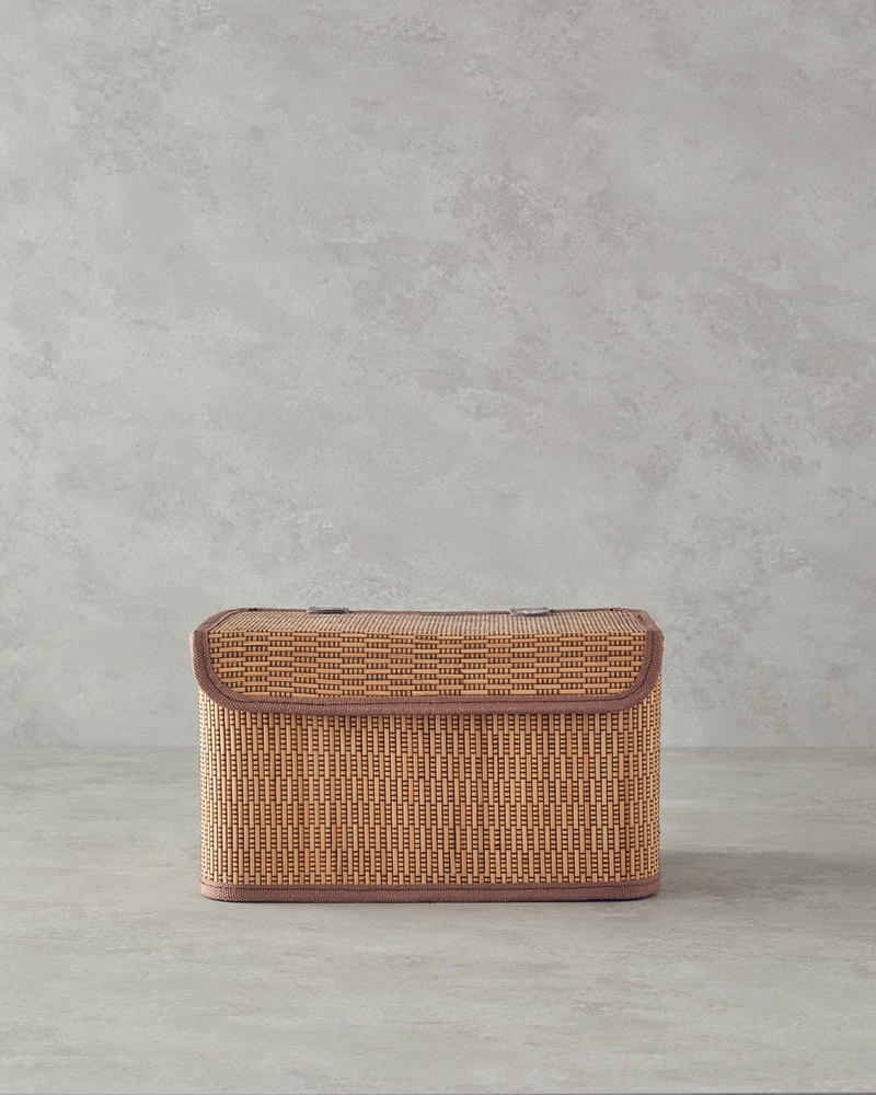 Gina Bambu Saklama Kutusu 28x20x18 cm Kahve