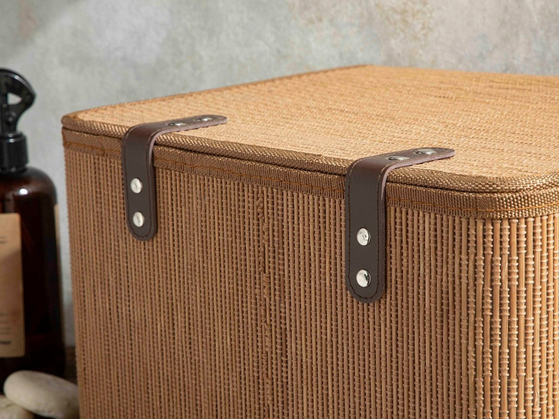 Gina Bambu Saklama Kutusu 33x23x20 cm Açık Kahverengi