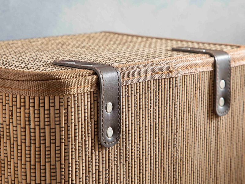 Gina Bambu Saklama Kutusu 33x23x20 cm Kahve