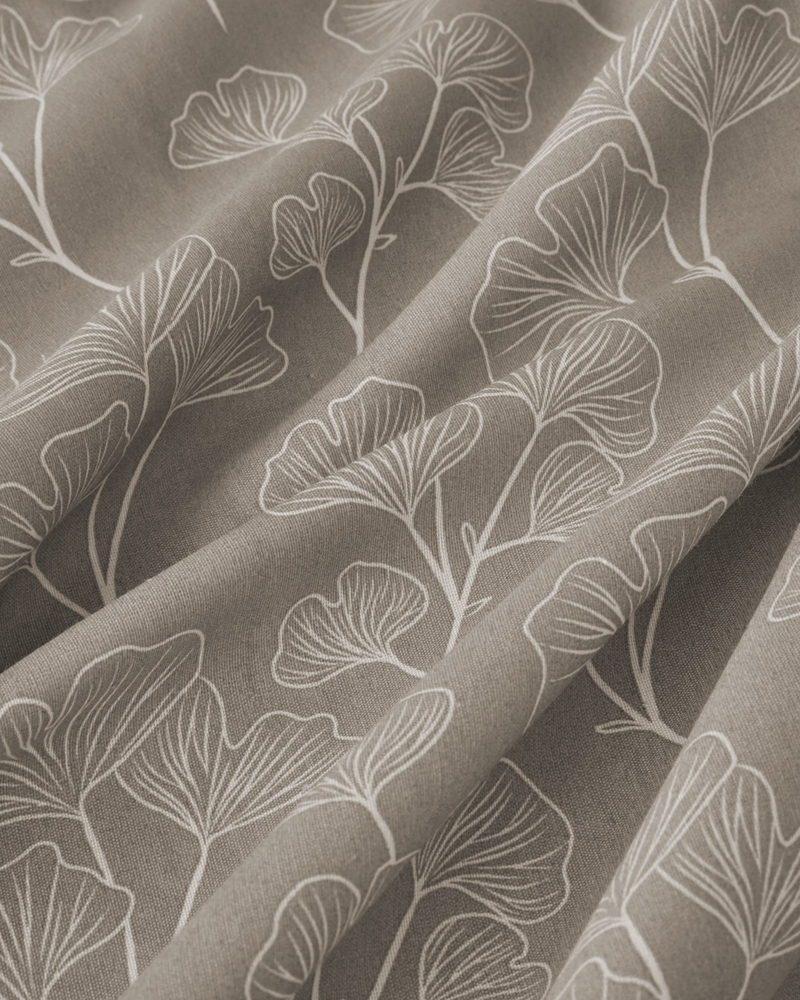 Gingko Çift Kişilik Nevresim Takımı 200x220 cm Bej