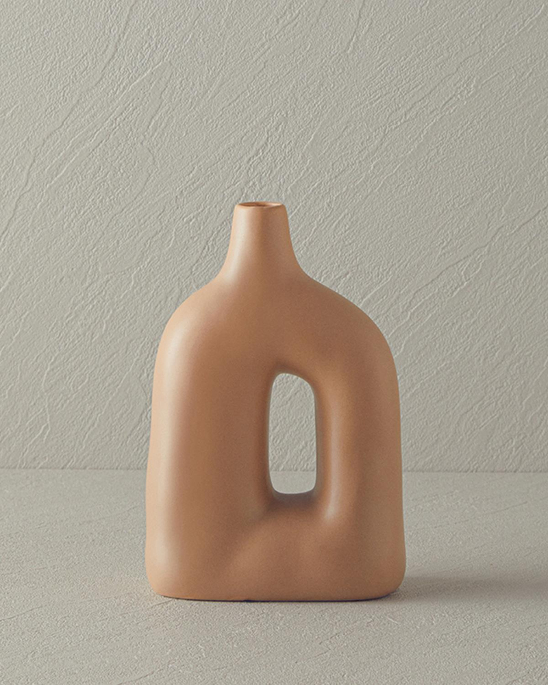Gionna Stoneware Vazo Krem