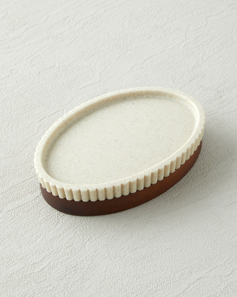 Giselle Polyresin 3'lü Banyo Seti Bej-Kahve