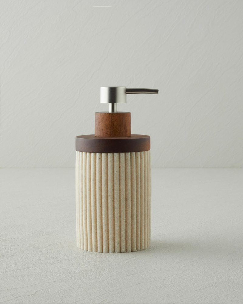 Giselle Polyresin 3'lü Banyo Seti Bej-Kahve
