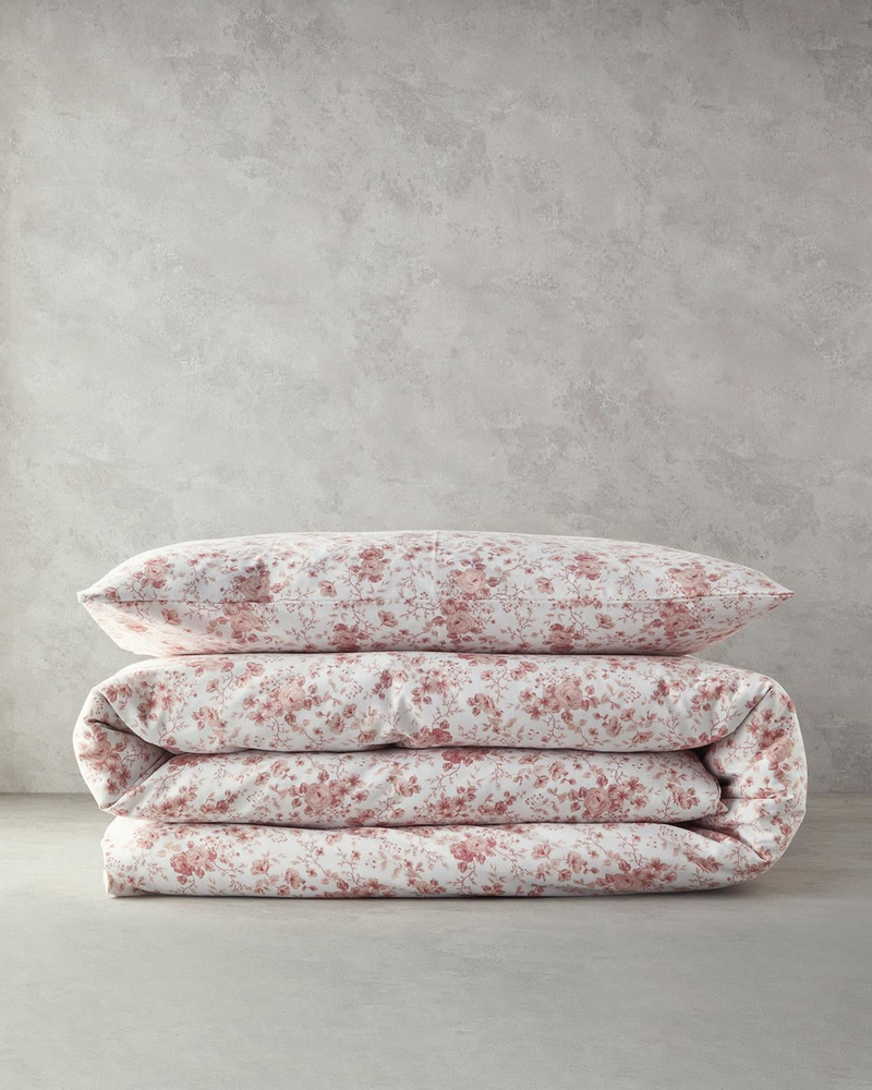 Glam Rose Tek Kişilik Nevresim Takımı Pembe