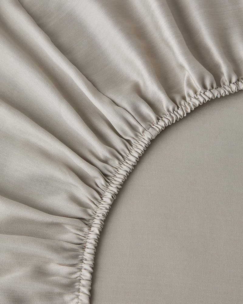 Glare Jakarlı King Size Nevresim Takımı 240x220 cm Bej