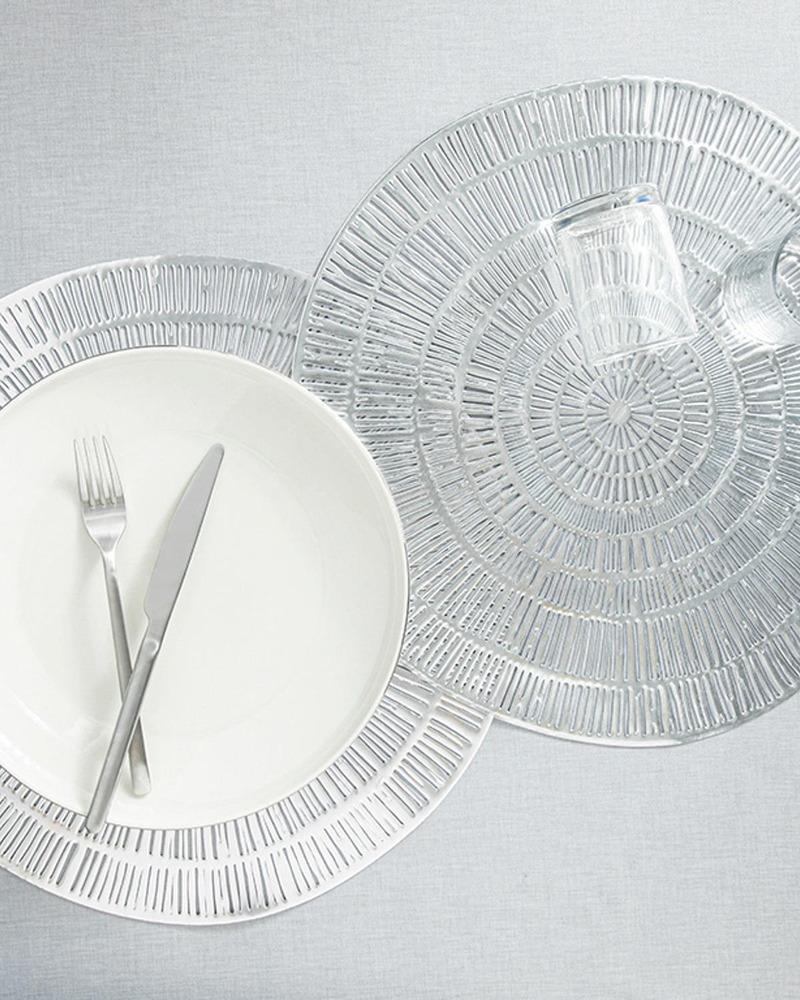 Glazzy Pvc 2'li Amerikan Servis Silver