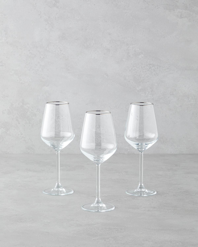 Gleam Cam 3'lü Kadeh 350 ml Silver