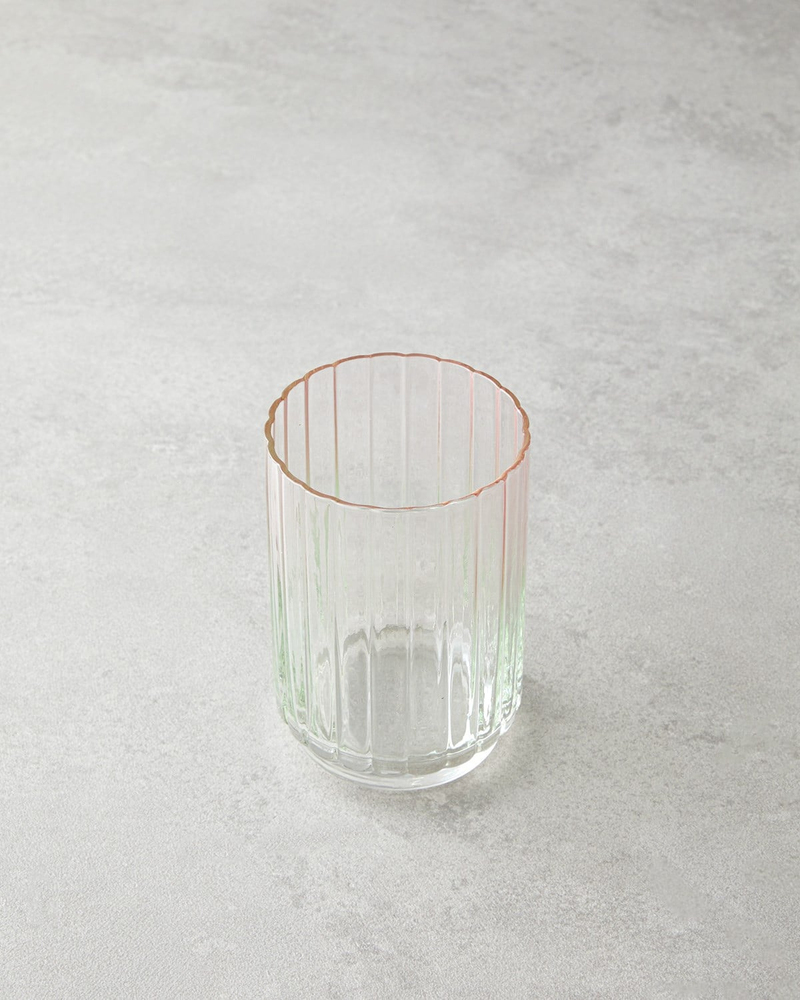 Glimmer Cam 2'li Bardak 330 ml Pembe - Yeşil