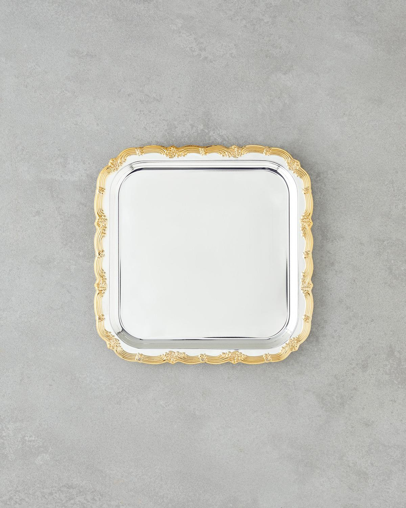 Glint Metal Tepsi 20x20 cm Gold-Silver