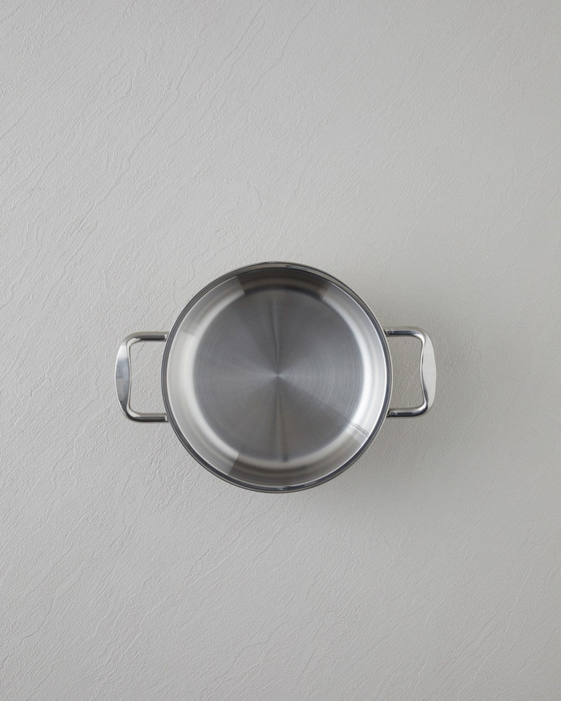 Glow Çelik Cam Kapaklı Sahan 14x5 cm Silver