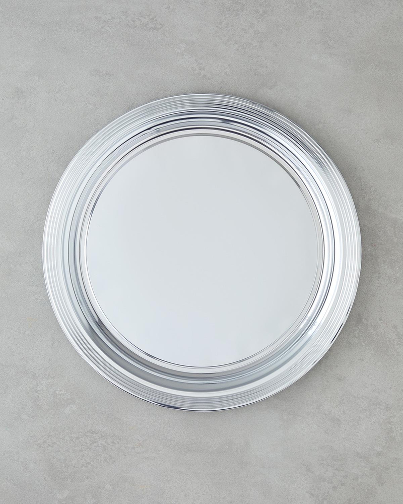 Glow Metal Tepsi 35 cm Silver