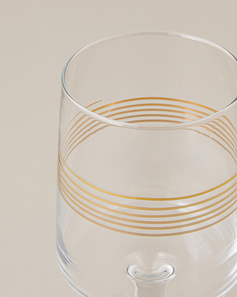 Goldia Cam 2'li Kadeh 430 ml Gold