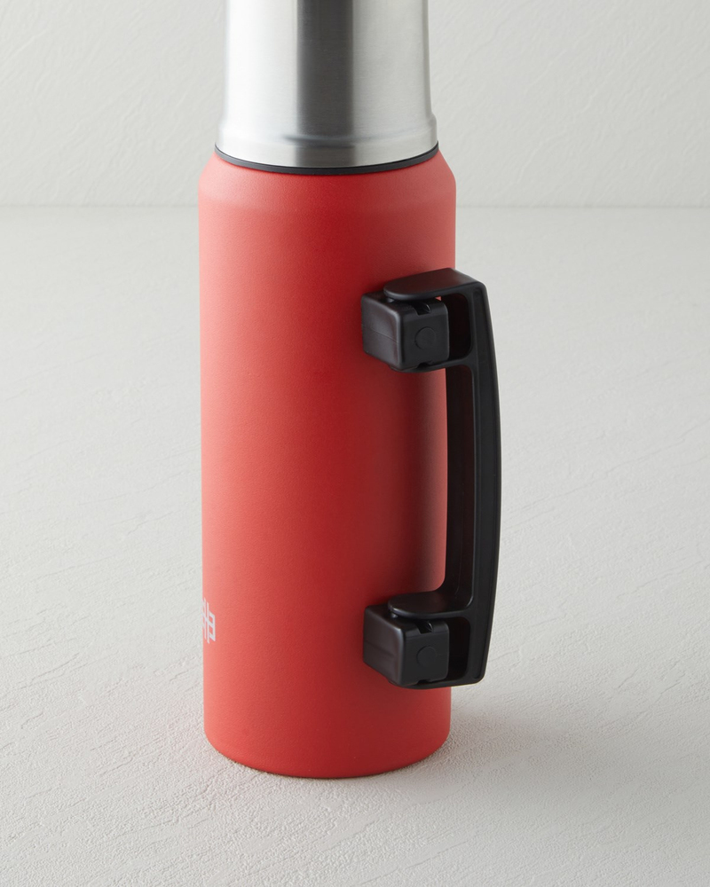 Good Mood HeatLock Çelik Bardaklı Termos 1 Litre Kırmızı