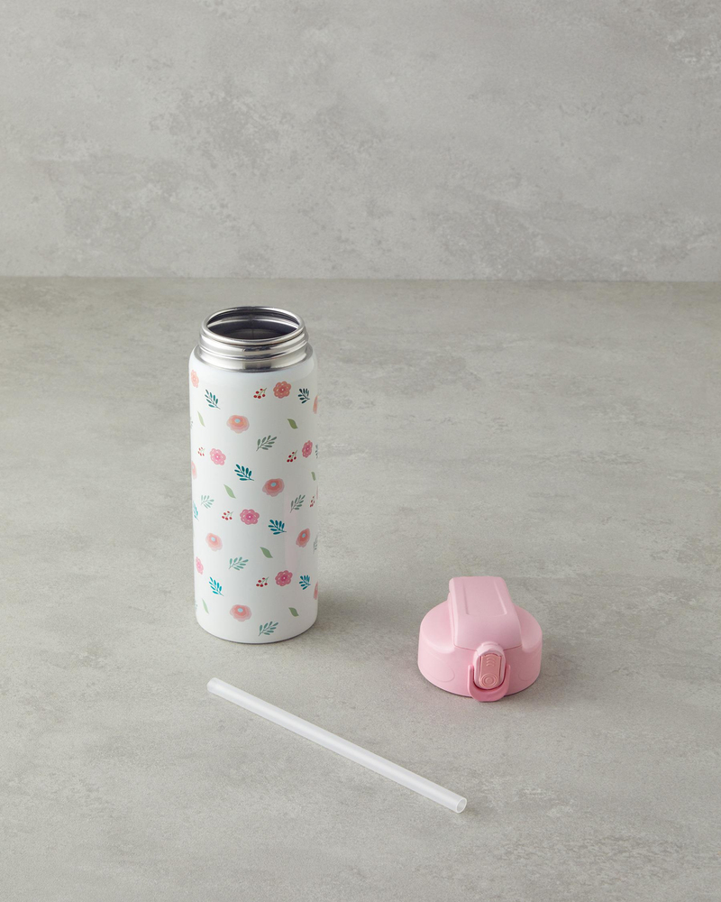 Good Mood Kids Flowers Çelik Travel Mug 600 ml Pembe