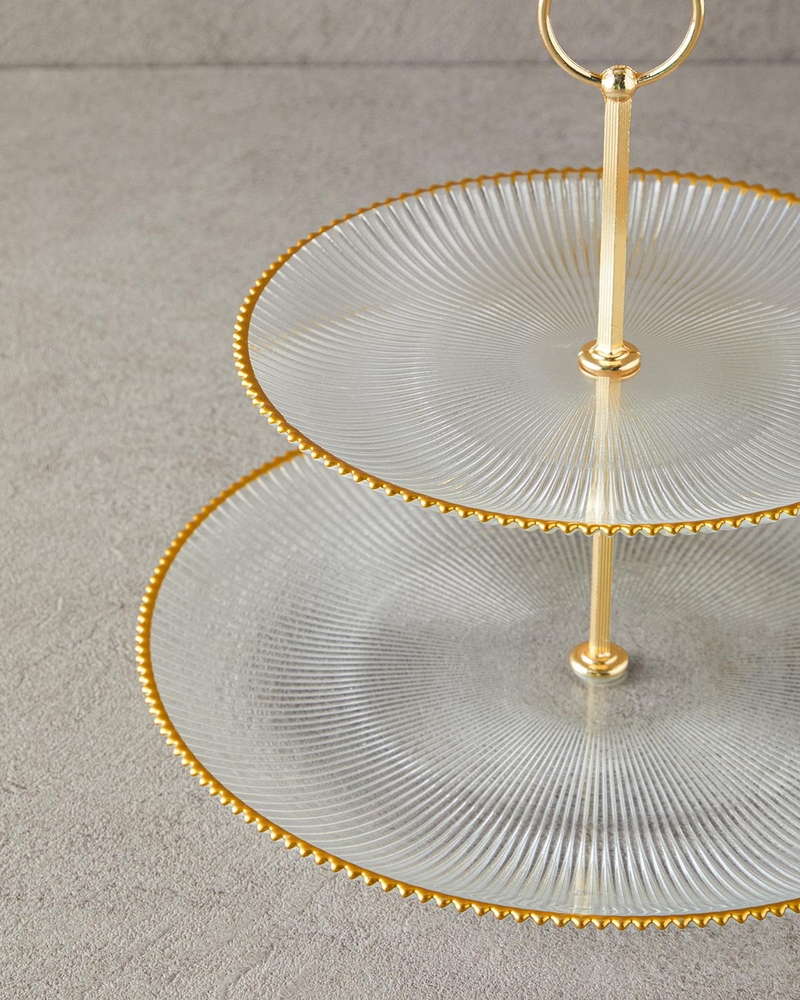 Graceful Shapes Cam Katlı Servis Gold