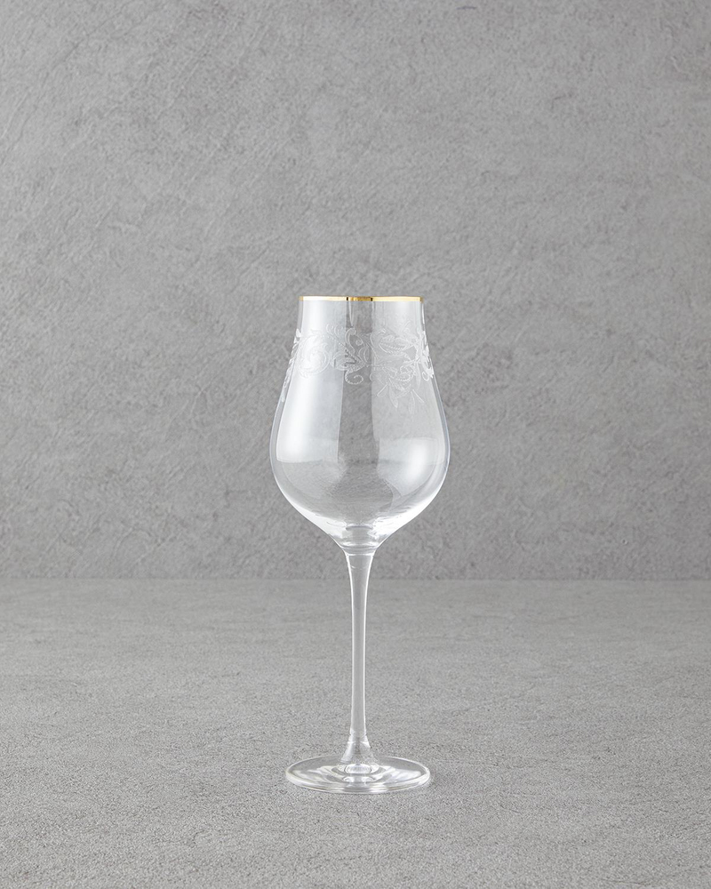 Gracy Kristalin 6'lı Kadeh 400 ml Gold